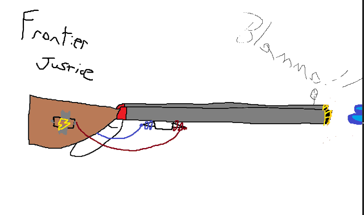TFable_Twitch's tweet photo. @Pilestedt I present my Plasma based break action shotgun. complete with safety tape for the more curious helldivers. Am willing to discuss salary https://t.co/ybWIiQ8nZf