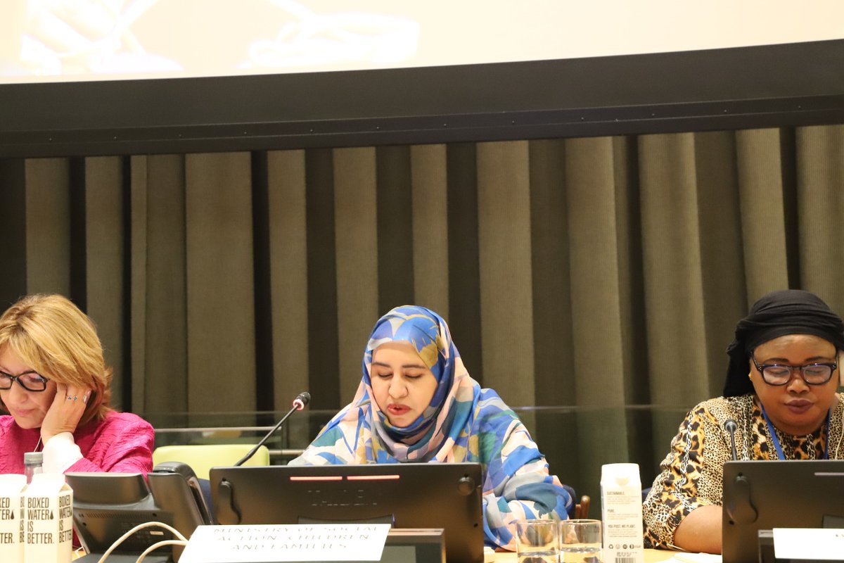Zeina Mint Mohamed Lemine, Advisor in charge of the Empowerment of Vulnerable Groups, Ministry of Social Action, Children and Families, Mauritania 'This is our unique opportunity to renew our position and align our actions in favor of justice and equality.' #UNCSW68