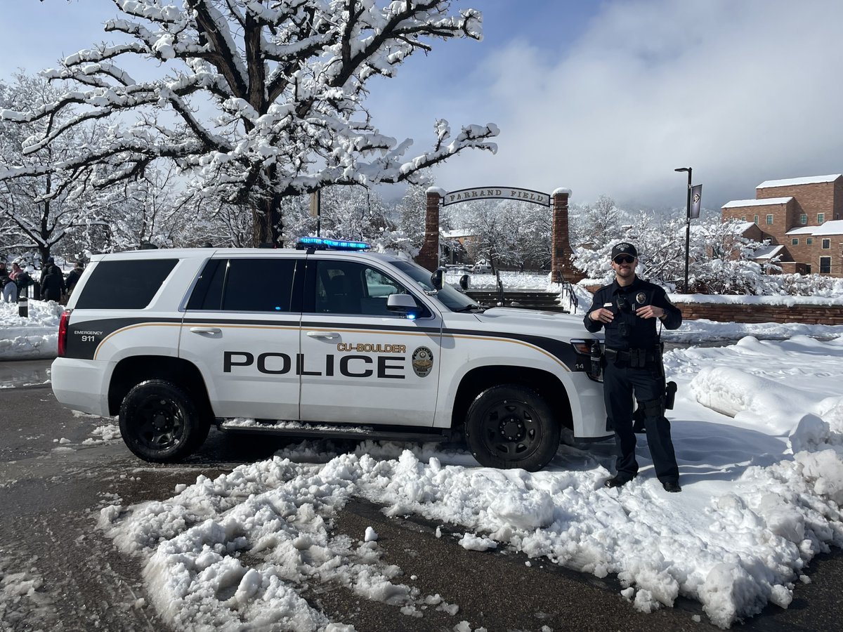 CUBoulderPolice's tweet image. We drive different vehicles but our goal is the same: safety on campus! #ShoutOut to everyone working to #DigOut at #CUBoulder! We appreciate you!💙 
#cowx #teamwork #snowday ❄️❄️❄️