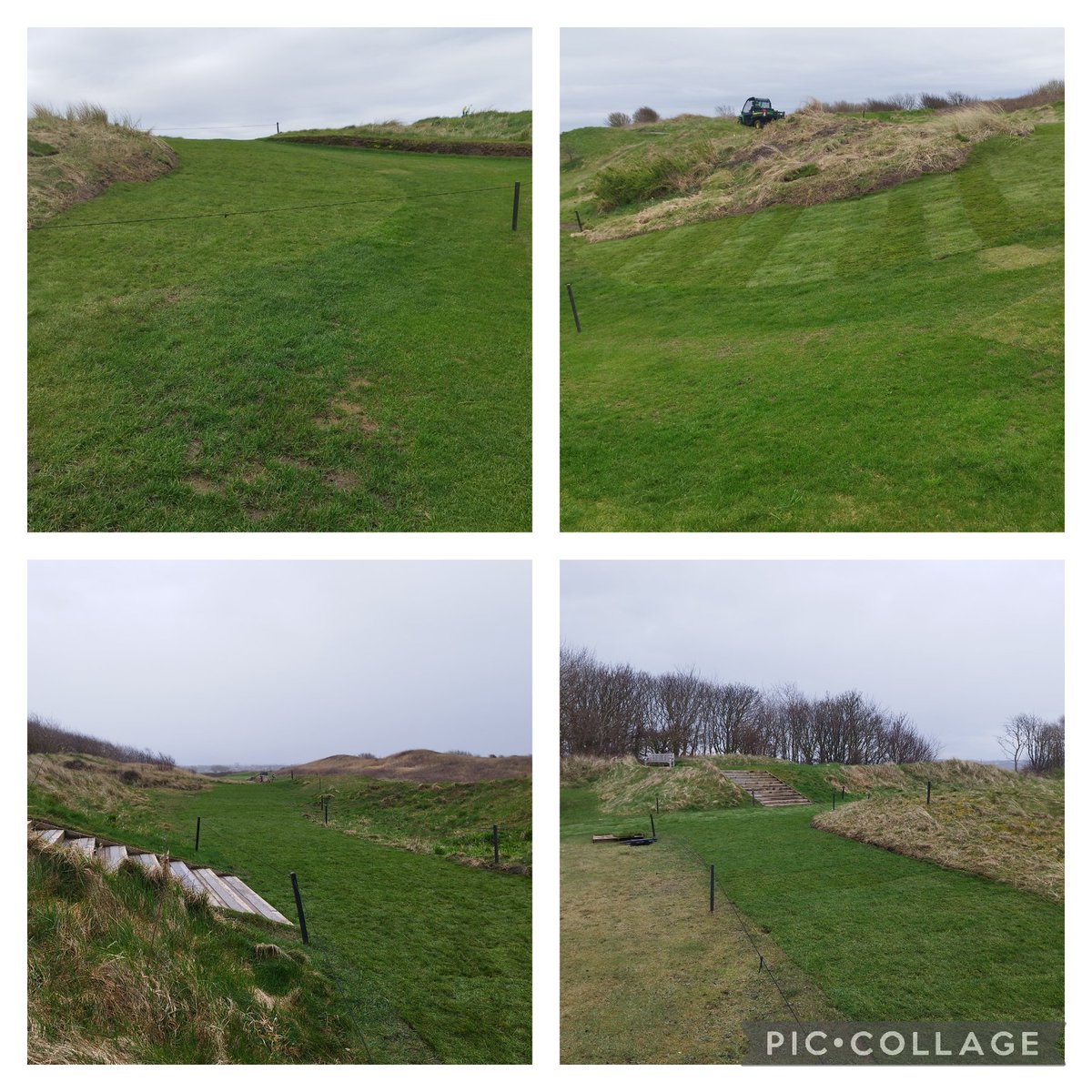 Lots done @WestLancsGC the last couple of weeks. Finished concreting the yard, drainage improvements, screening sand and rootzone ready for the season and some tidying up done. @westlancsgreens putting down plenty of turf on the new paths 👌 Thankyou as always!