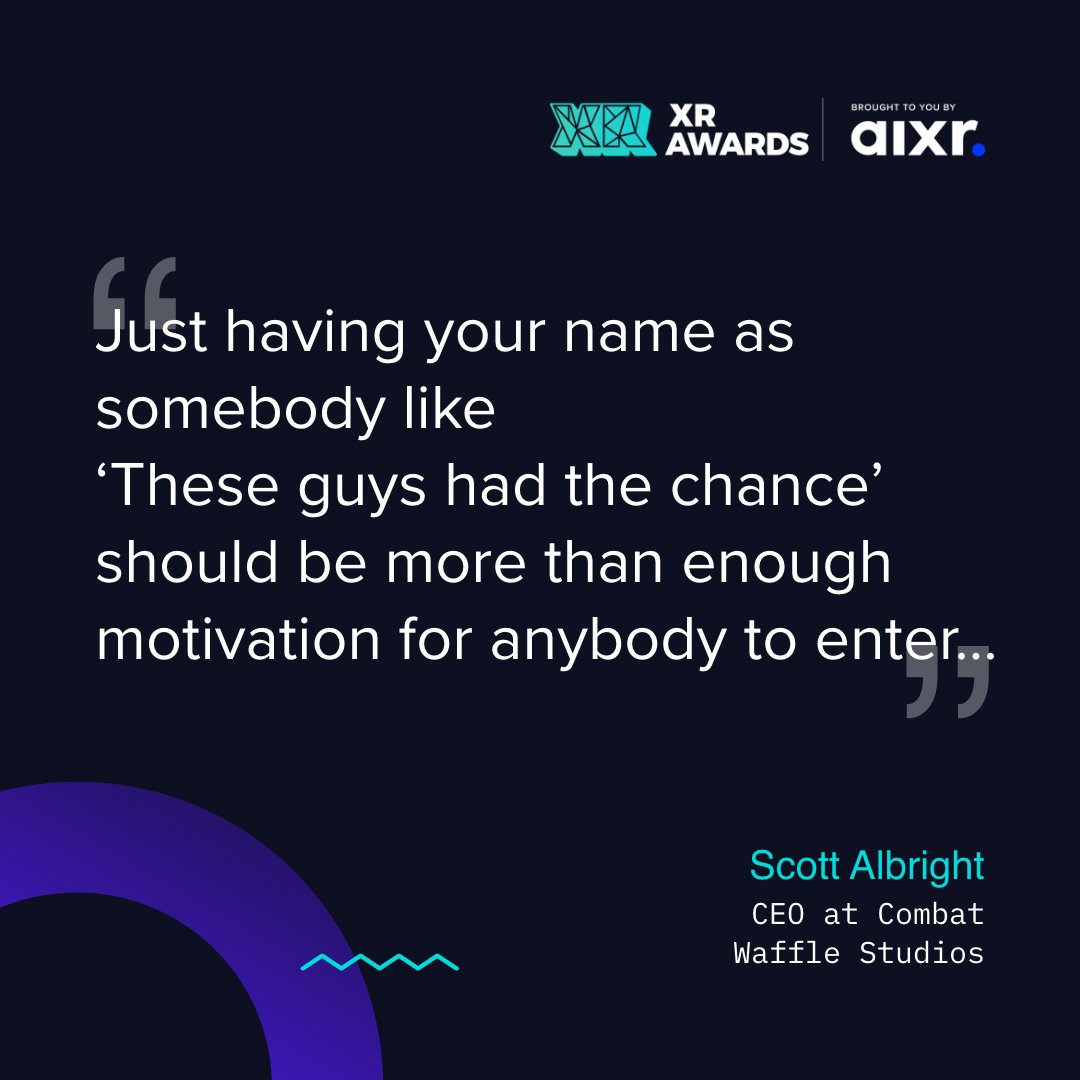 Last year, Combat Waffle Studios made waves at the XR Awards. Here an insight from their case study. 📖 Inspired? Nominate your project for 2023! #XRA24 ➡️ xrawards.aixr.org/nominate/entry…