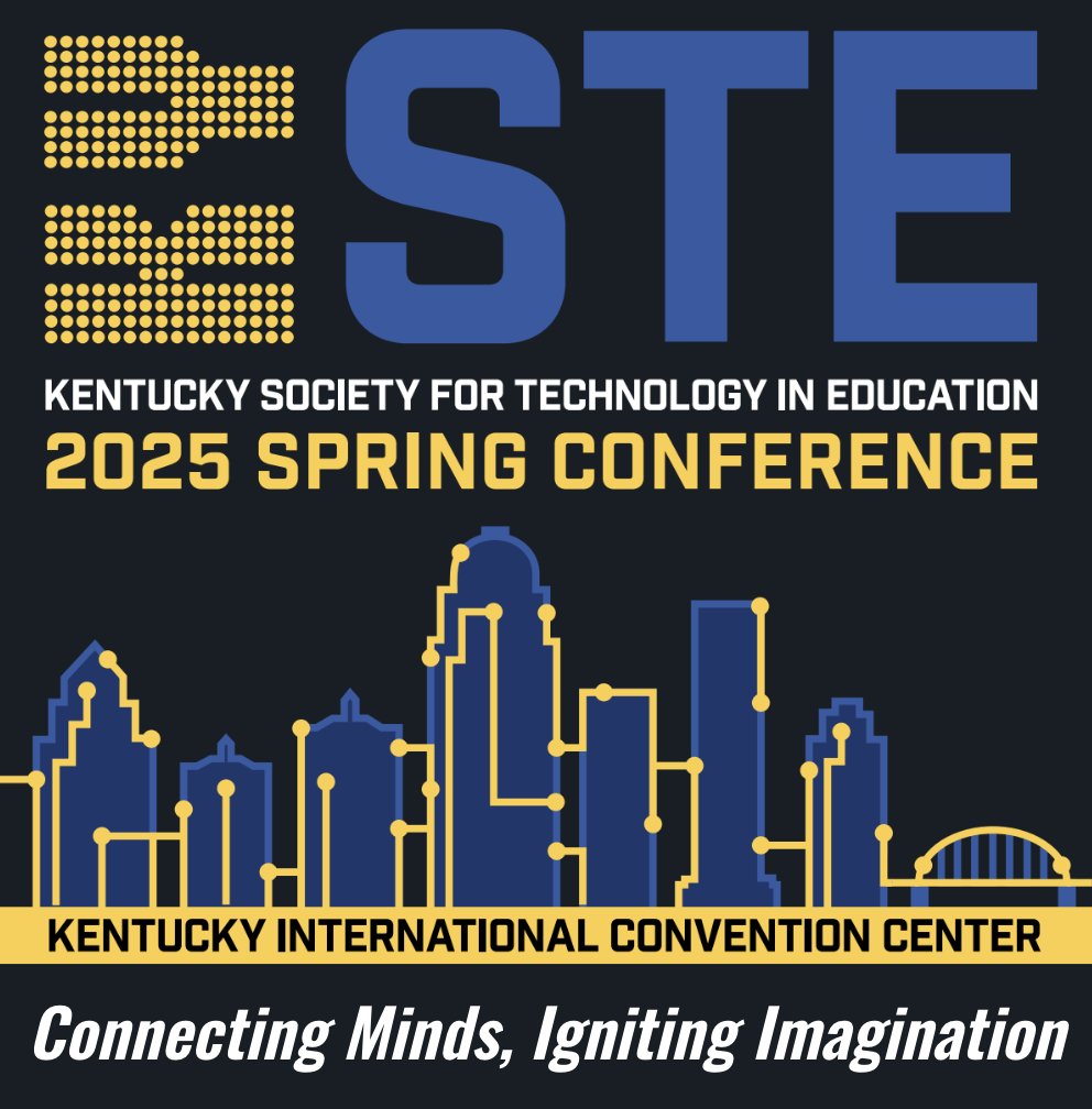 SAVE THE DATES for #KySTE25 as we get ready to connect minds and ignite our imaginations!  Join us at The Kentucky International Convention Center March 12-14, 2025!