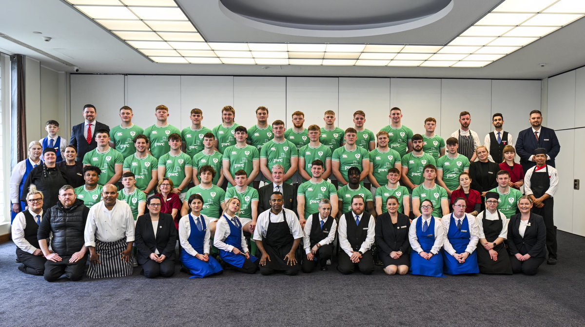 Wishing @RichieMurphy100 and the @IrishRugby u20’s team the very best of luck tonight in their quest for a 3rd #6nations in a row from all the team in @No1CorkHotel #FutureIsGreen