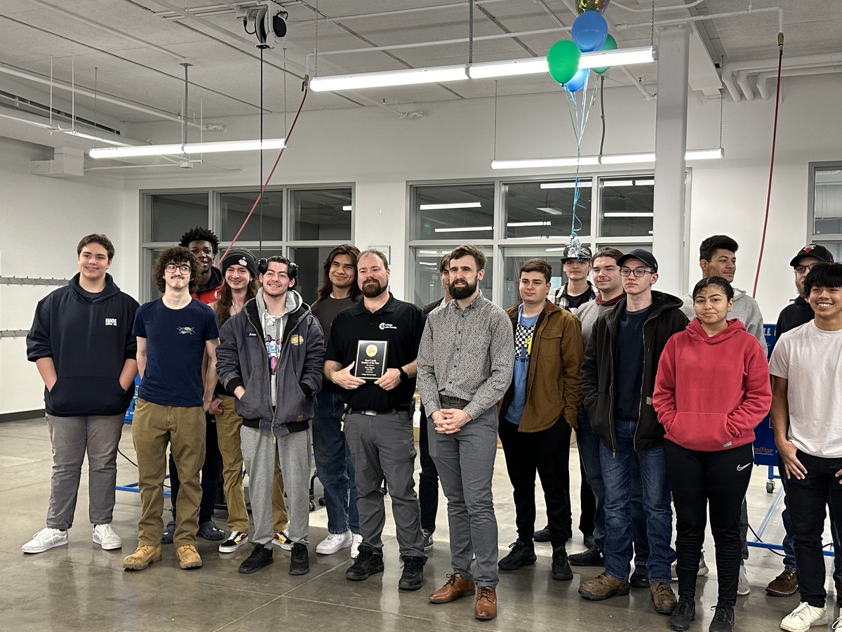 Congratulations, Mr. Wooten, for being recognized as Dual Credit Teacher of the Year. Thank you for making a positive difference in the lives of our students. #CTE #dualcredit #education