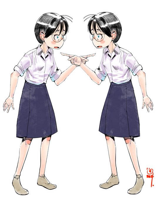 #イラストを左右反転させるとその人の本当の画力がわかる絵は楽しんだもの勝ち! 