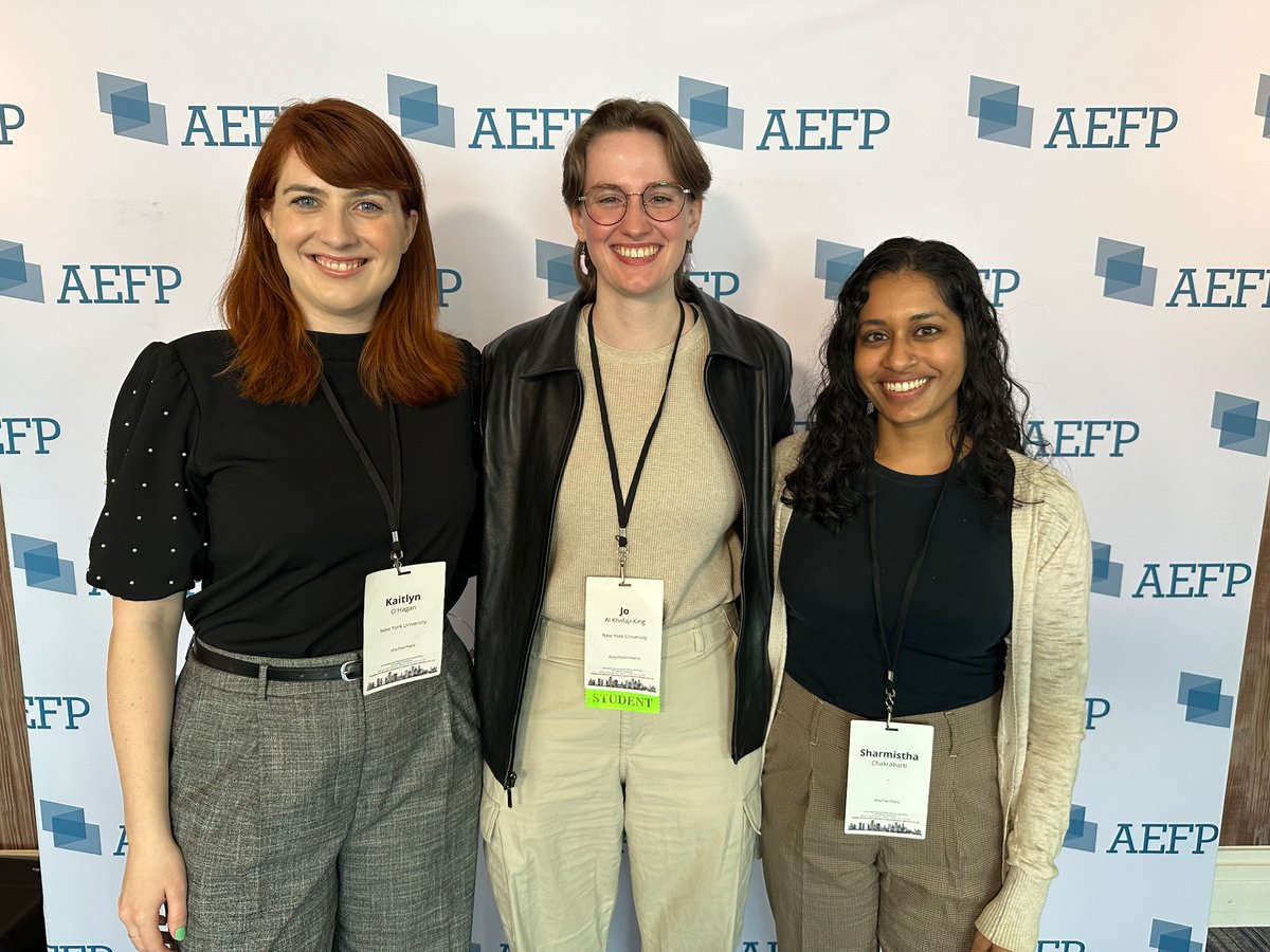 The @NYUWagner Ed. policy doctoral students representing at #AEFP2024!