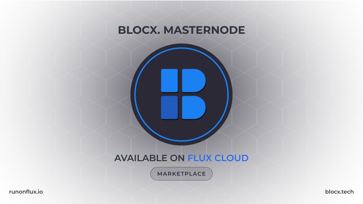 📢 We are excited to share that @BLOCX_TECH masternodes are now running on #Flux Cloud! 

You can now host your $BLOCX masternode with just a few clicks on our decentralized, redundant, and affordable cloud infrastructure. #DePIN

Follow this simple guide: buff.ly/3Vlw5ps