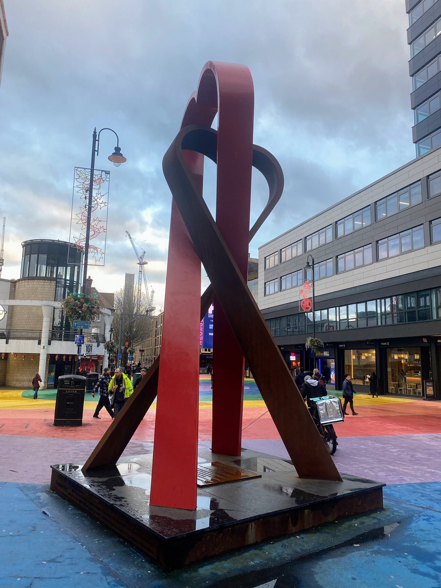 Beautiful Birmingham Yes the skies are cloudy but just look at this memorial! It is impressive and so heartfelt well done @GarryMarkJones @peers_positive so happy I got to see you & visit after #chivaconference #HIVstigma24