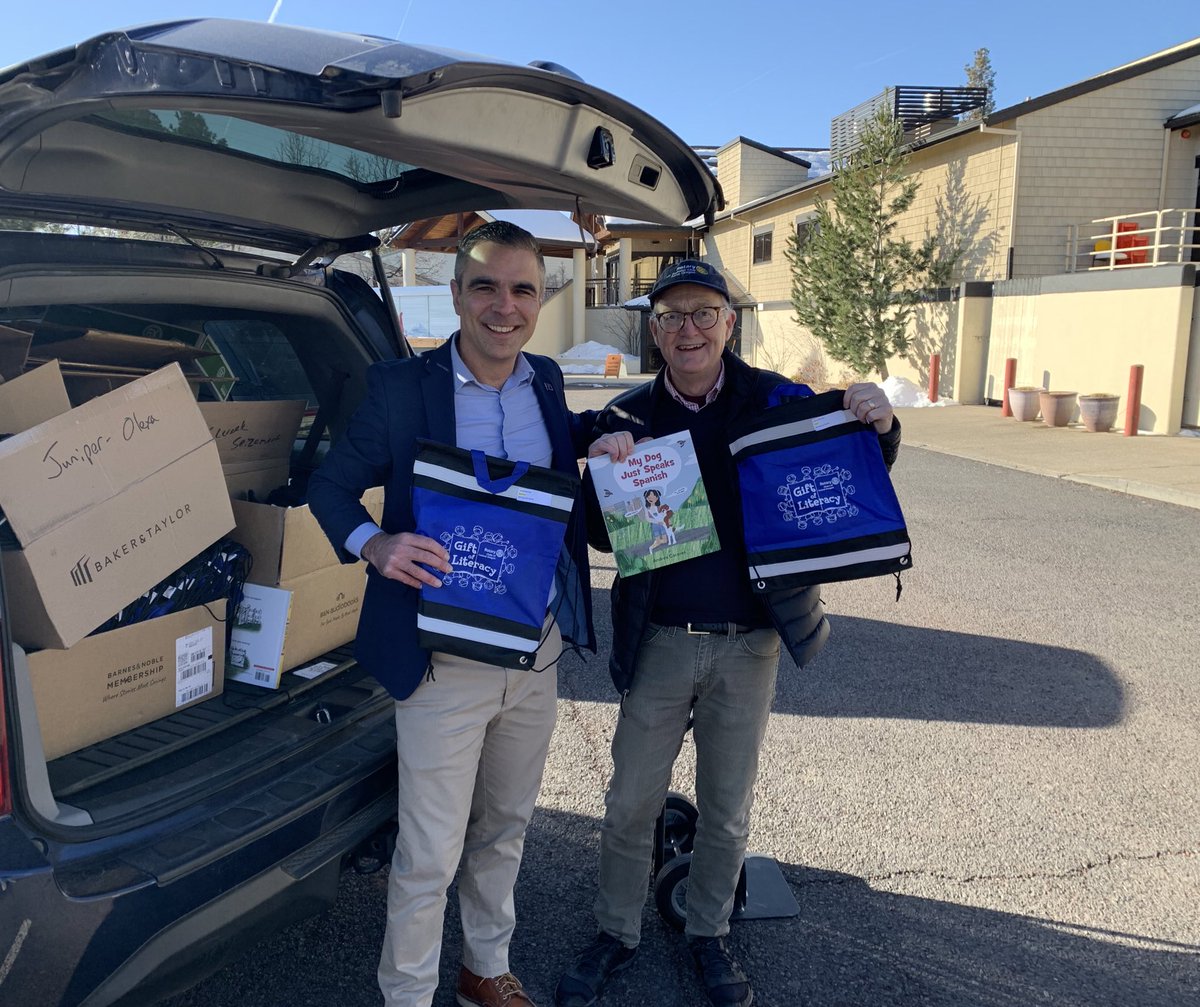 The Gift of Literacy is one of my favorite projects as a Rotarian—thank you to @Deschutes Library, @mtbachelor rotary and @BLPSchools for inspiring more 1st graders to read!