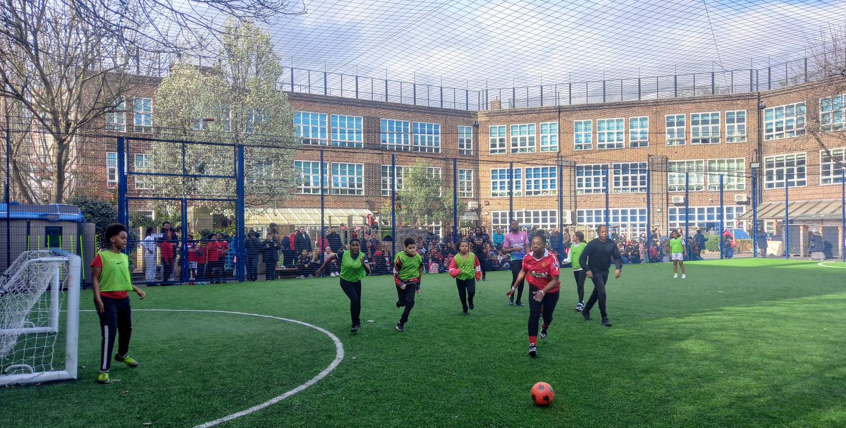 🔴⚽️ So much fun at this afternoon's #RedNoseDay Adults vs Year 6 football match. Thanks to all the parents and school community members who took part! ⚽️🔴 Special thanks to our amazing families who baked and served cakes and treats. 🧁🔴 @ActiveCN @girlsunitedfa