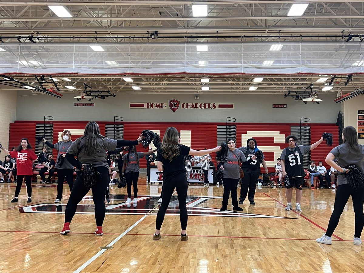CHS_Chargers's tweet photo. Our Unified Team wrapped up Inclusion Week by welcoming the Frost Unified players to play a game during lunch! @LivoniaDistrict https://t.co/SU4x1jePr5