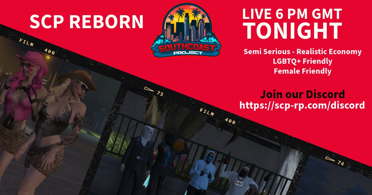 scpreborn_'s tweet photo. SCP Reborn LIVE tonight 6 pm GMT!!
#SCP #SCPReborn #SouthCoastProject #GTA5 #GTARP #GTAV @RockstarGames #RockStar #RockstarGames #Fivem #gtaroleplay #gaming #gtacommunity #rockstargames #roleplay #gtacars  ,#gtafive #gamer https://t.co/sR36UbZ5o2