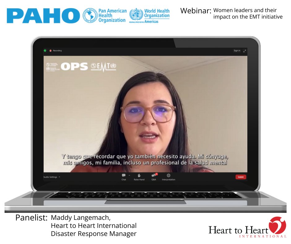 HHI's Manager of Disaster Response recently spoke on a panel for a webinar from PAHO about women leaders' impact on the EMT initiative. It was an insightful discussion on the crucial role of women in emergency medical teams. #EMT #PAHO #WomenLeaders #DisasterResponse