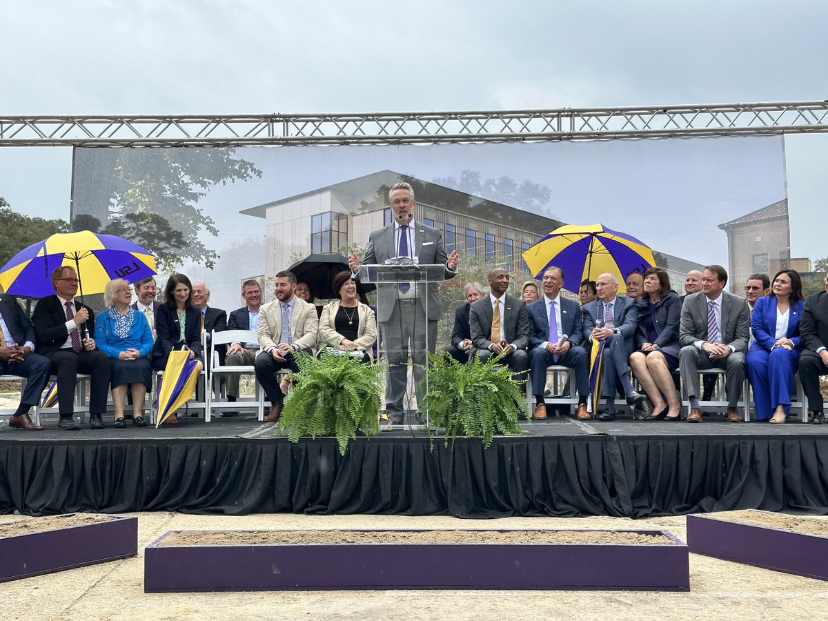 We are excited to be at today's groundbreaking of the Our Lady of the Lake Health Interdisciplinary Science Building. We are proud to work with our Championship Health Partners at @LSU on this facility that will train the healthcare leaders of tomorrow. bit.ly/3IEwbAJ