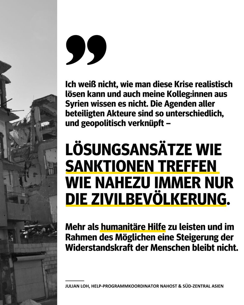 helpfromgermany's tweet photo. Die humanitäre Krise in #Syrien dauert an: Nach 13 Jahren Krieg sind Hunderttausende gestorben und über 12 Millionen geflohen. Mehr als 15 Millionen Menschen sind dringend auf Hilfe angewiesen.

#13JahreSyrienkrieg https://t.co/blTvjsNB3t