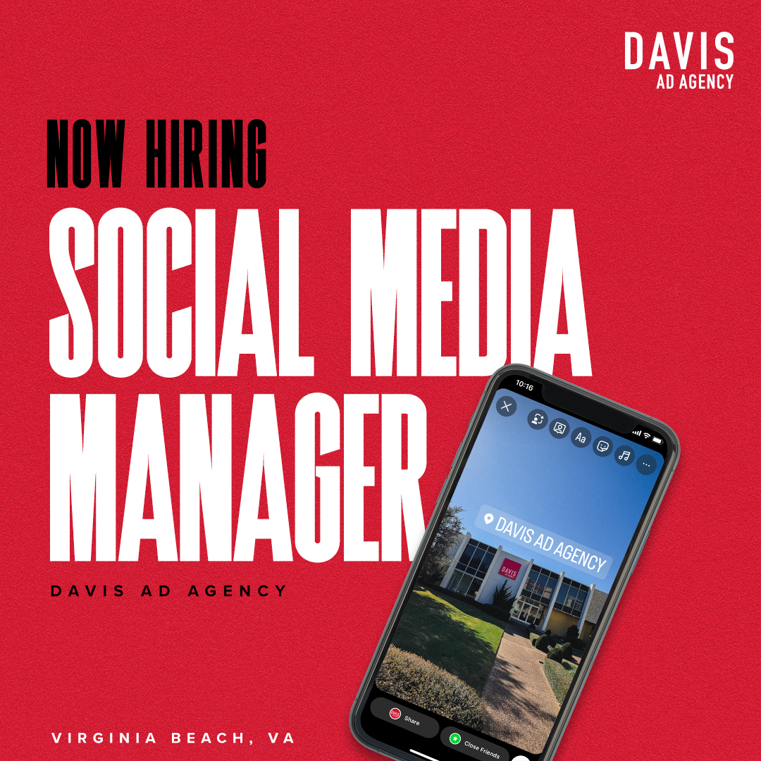 _davisadagency's tweet photo. We're searching for a Social Media Manager with a passion for performance-driven content &amp; strategic paid ad solutions. This role will manage client socials top-to-bottom – overseeing every detail from planning to reporting.

Learn more &amp; apply today: https://t.co/AS2bHcc780 https://t.co/9yFZgaN8kB