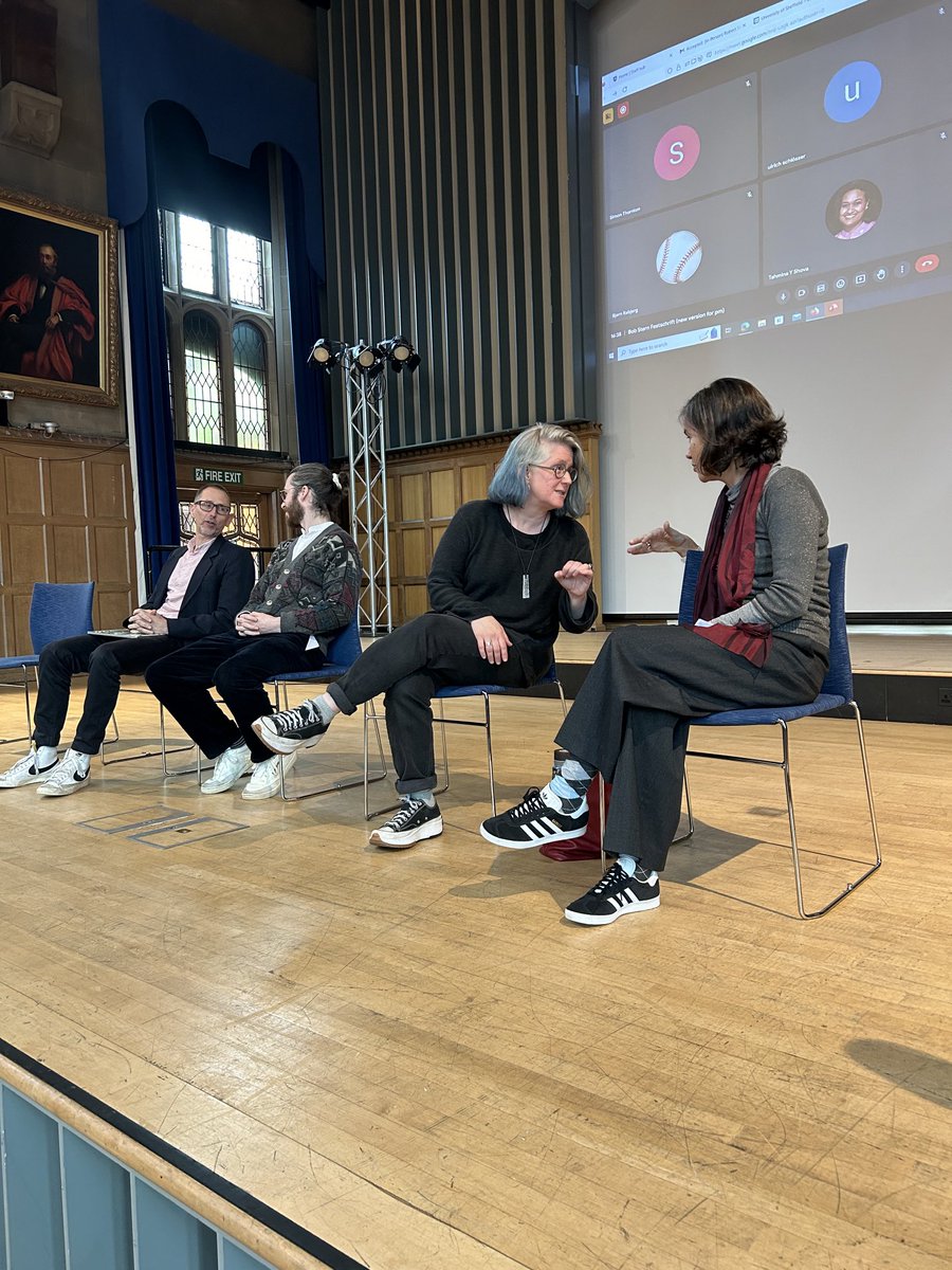 drangiehobbs's tweet photo. Paul Faulkner, James Lewis, Jenny Saul & Miranda Fricker before the final session of the fabulous Festschrift Event in honour of my good friend of over 40 years, the wonderful Bob Stern. Superbly organised by Josh Forstenzer & Joe Saunders #BobFest @Sheffphilosophy https://t.co/J05TS4w0Mc
