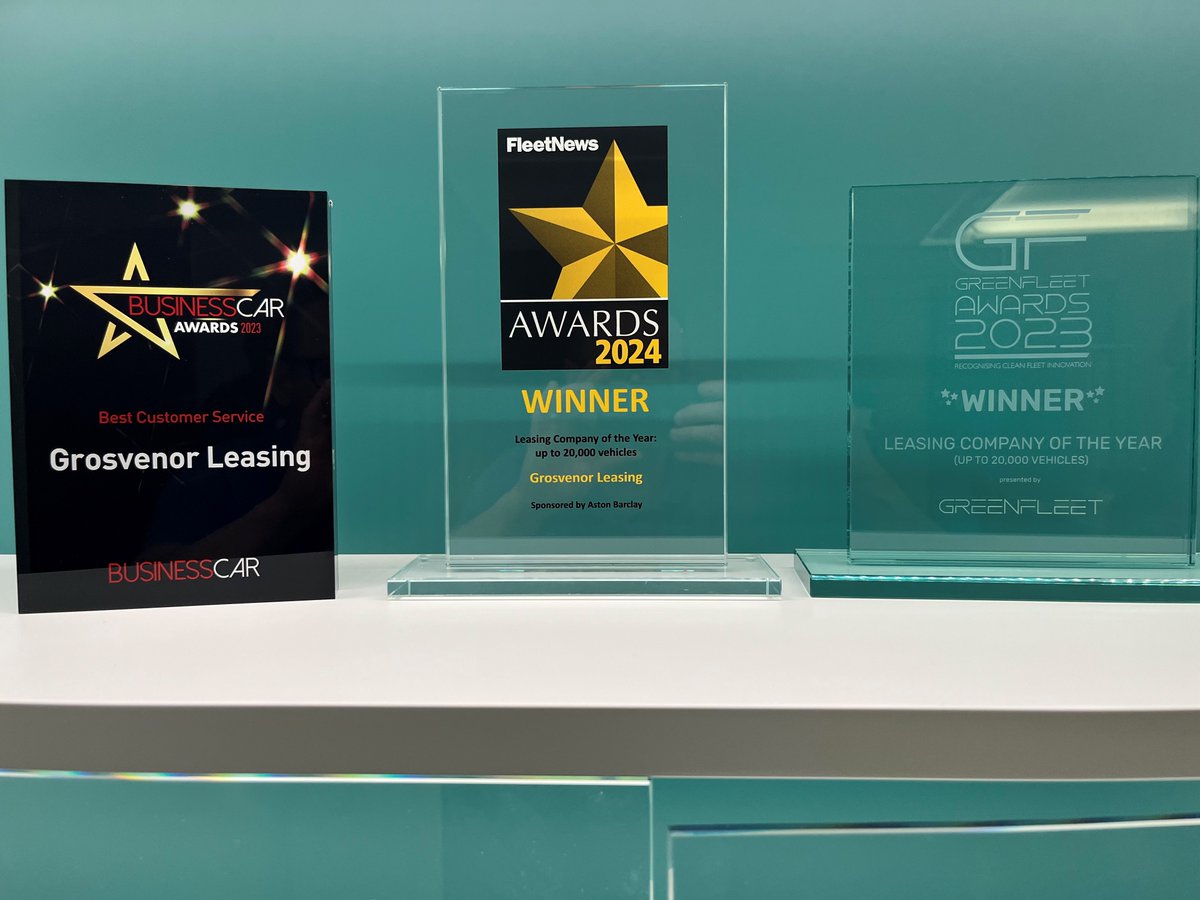 What a week it’s been – and we’re so proud to be adding our Fleet News award to our trophy cabinet, alongside last year’s awards from GreenFleet and BusinessCar. Grosvenor now holds all 3 awards at the same time! thegrosvenorgroup.co.uk #salarysacrifice