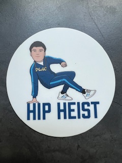 HUGE shout out to @WrestleChicago who created this custom image for a decal of Coach Mac & his 'Hip Heists' that the team loved so much this year! #MACATTACK #HIPHEISTS!!!