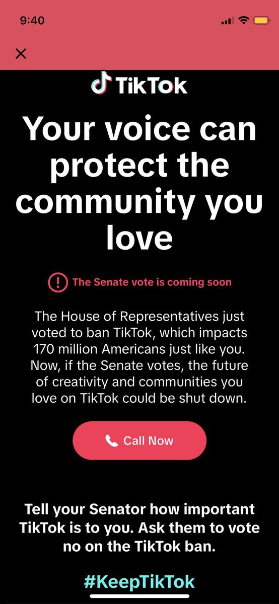 TikTok is now asking users to call their senator to protest the House bill that would force a divestment or ban of TikTok, even after some House members said that this kind of prompting represented the kind of influence that worries them about TikTok