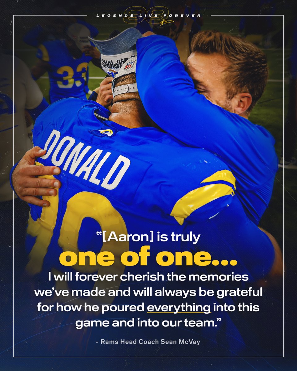 RamsNFL's tweet photo. Eternally grateful for everything, 99. https://t.co/TnxrC8pucN