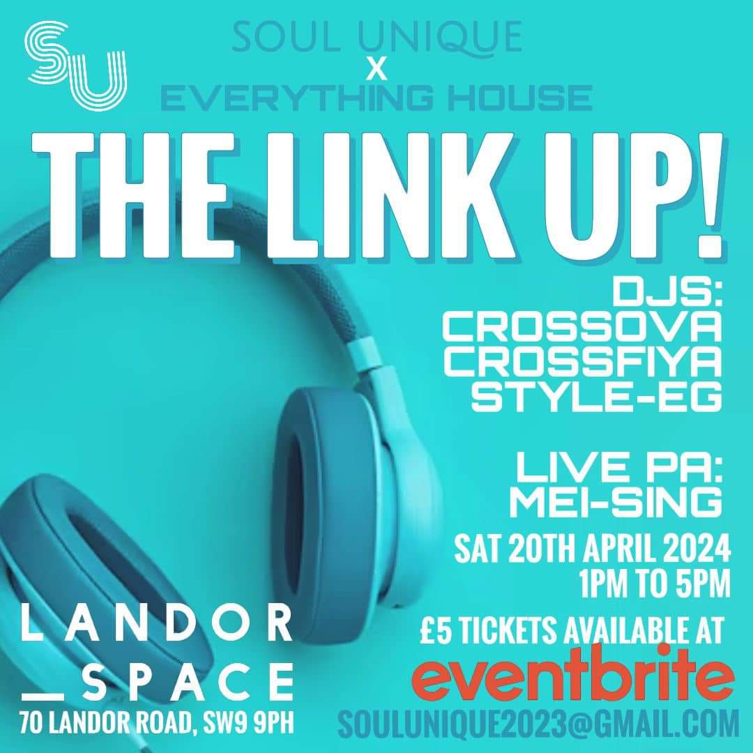 April 20th, catch me along my <a href="/EverythinHouse/">Everything House</a> brother's <a href="/CrossfiyaDJ/">CrossFiyaDJ</a> <a href="/Crossovadj/">Dj Crossova</a> for Soul Unique x Everything House - The Link Up! 

Ticket Link:

eventbrite.com/e/soul-unique-…