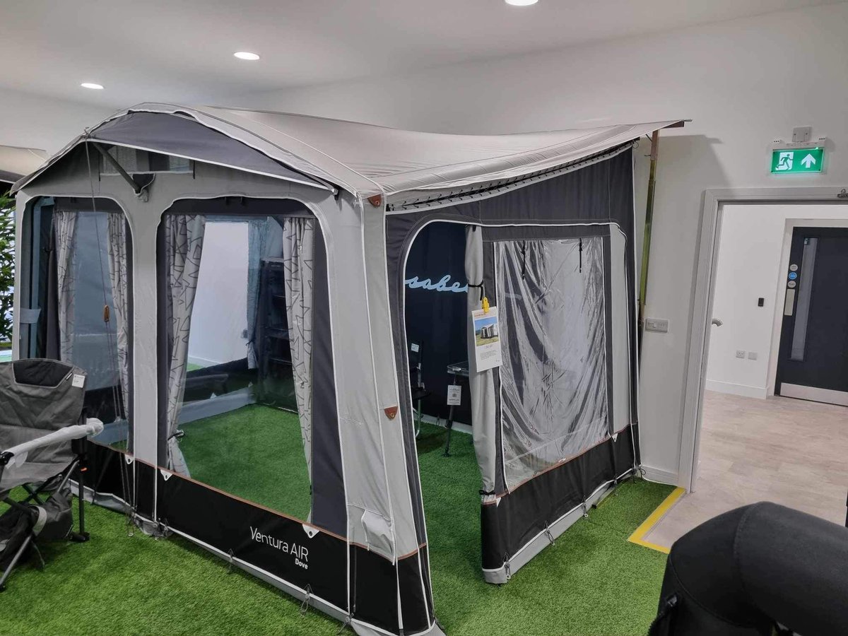 devonoutdoor's tweet image. Some of the displays at our Caravan Awning Show featuring our new range of #caravanawnings from #Dometic #Dorema #Isabella #OutdoorRevolution #Telta and #Vango
Indoor &amp;amp; outdoor displays at our showroom at @Stowford Leisure - Devon between #Braunton and #Ilfracombe in #NorthDevon
