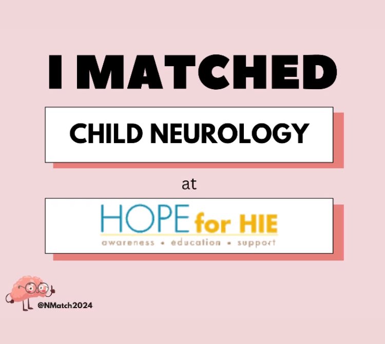 When you join the medical community as a #ChildNeurologist, you’re a part of our amazing global HIE community!

Welcome to the best specialty #Nmatch2024 & #PedNeuro! 

☀️☀️☀️🧠🧠🧠🎉🎉🎉

#NeuroTwitter #PatientAdvocacy #Neurology #ChildNeuro #NeonatalNeurology