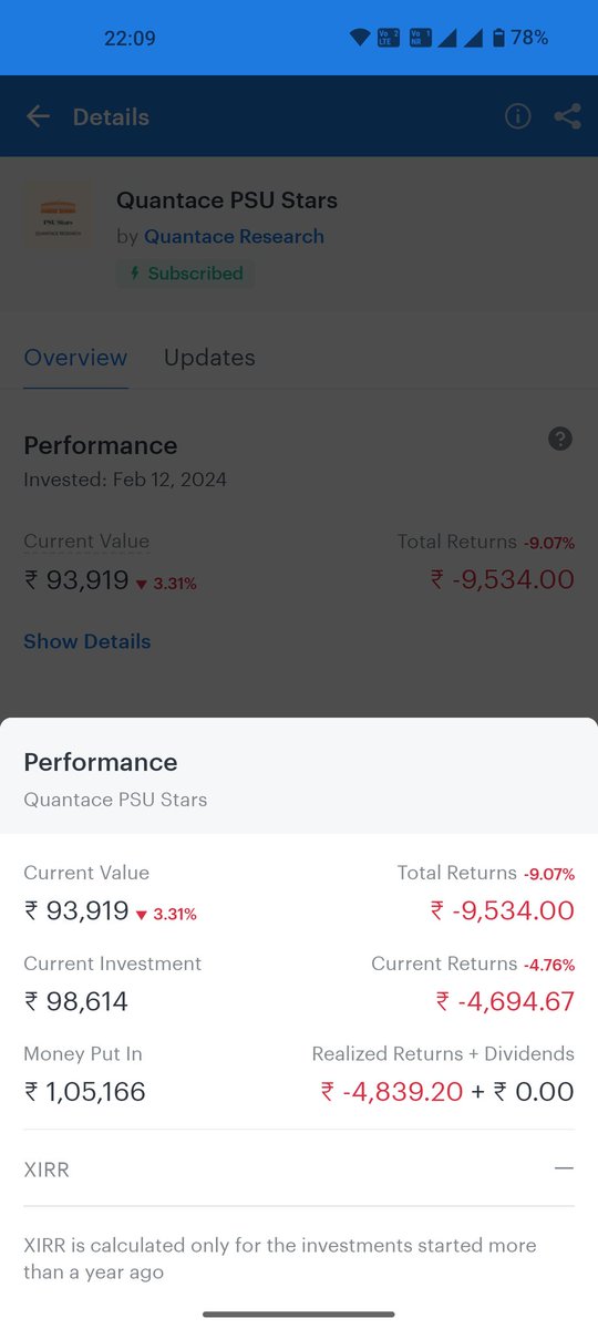 mriganksc's tweet photo. @KJonagadla hello Karthick, I am following every rebalance (without miss), this is what I have https://t.co/zPuLOJv7wn