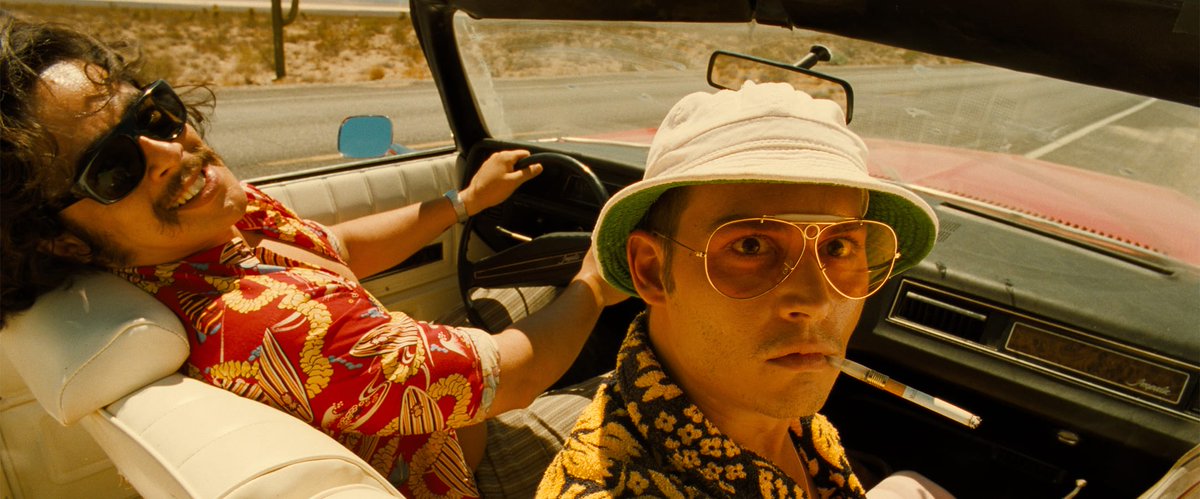 Our new 4K edition of FEAR AND LOATHING IN LAS VEGAS (1998)—Terry Gilliam's feverish psychedelic odyssey—enters the collection in June! criterion.com/films/215-fear… Our release includes: •Three commentaries, featuring Gilliam, one with cast and crew, and one with Hunter S. Thompson…