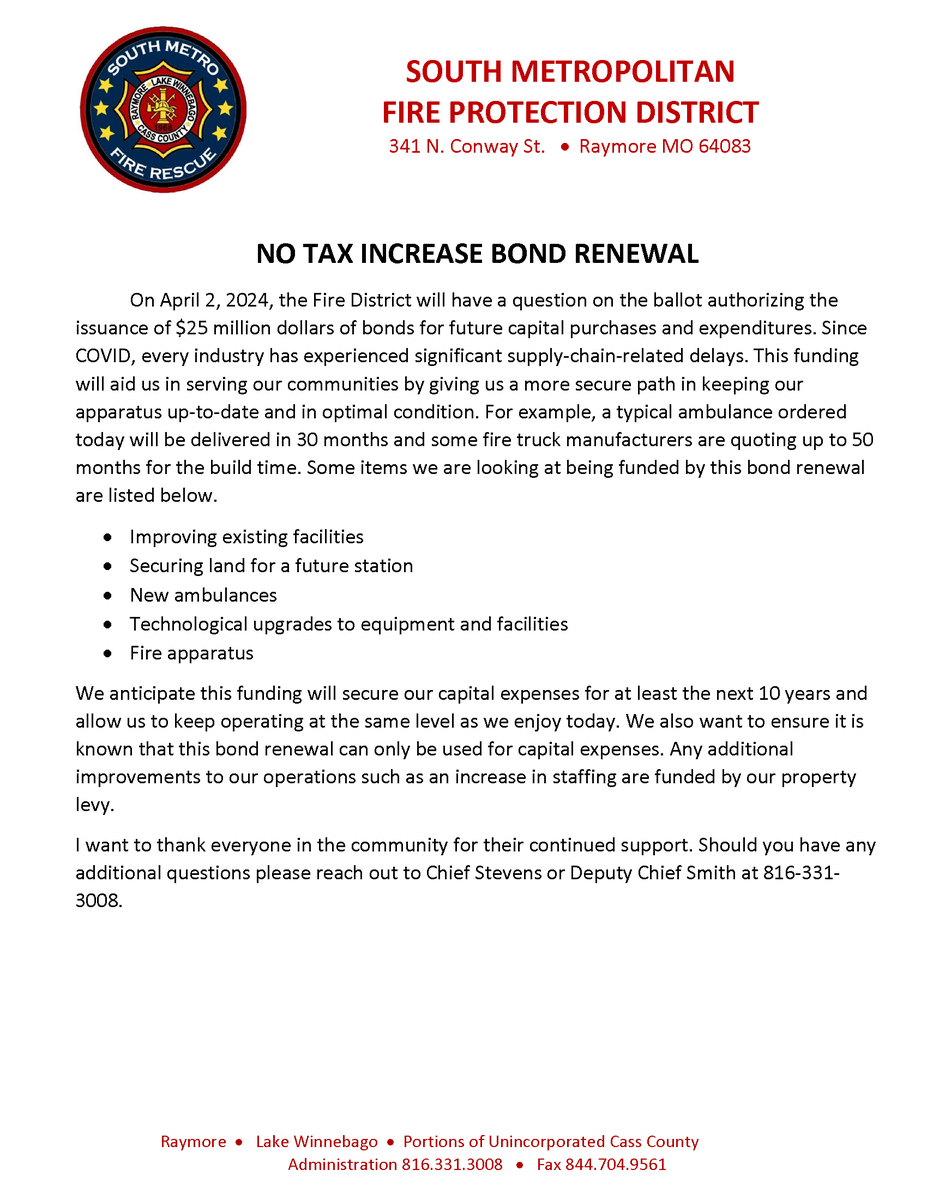 On April 2nd we will be asking for your continued support.