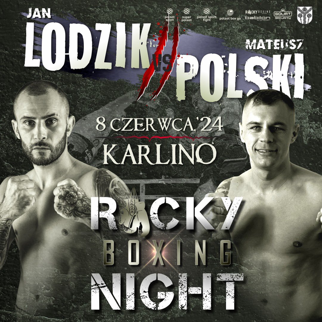 Jan Lodzik vs Mateusz Polski 

▶️ Rewanż ‼️

Rocky Boxing Night 19
🥊 10 R
Walka o pas WBC Frankophone
🗓 8.06.2024
📍 Karlino

Link do biletów: ebilet.pl/sport/sporty-w…
Polsatsport.pl <a href="/ringpolska/">ringpolska</a>  <a href="/bokser_org/">BOKSER.ORG</a> <a href="/TojestBoks/">To jest boks</a> <a href="/RingBlogpl/">RingBlog.pl 👊</a> <a href="/stspolska/">STS</a> <a href="/babilon_tomasz/">Babilon Promotion</a> <a href="/Jurasmma/">Łukasz Jurkowski</a>