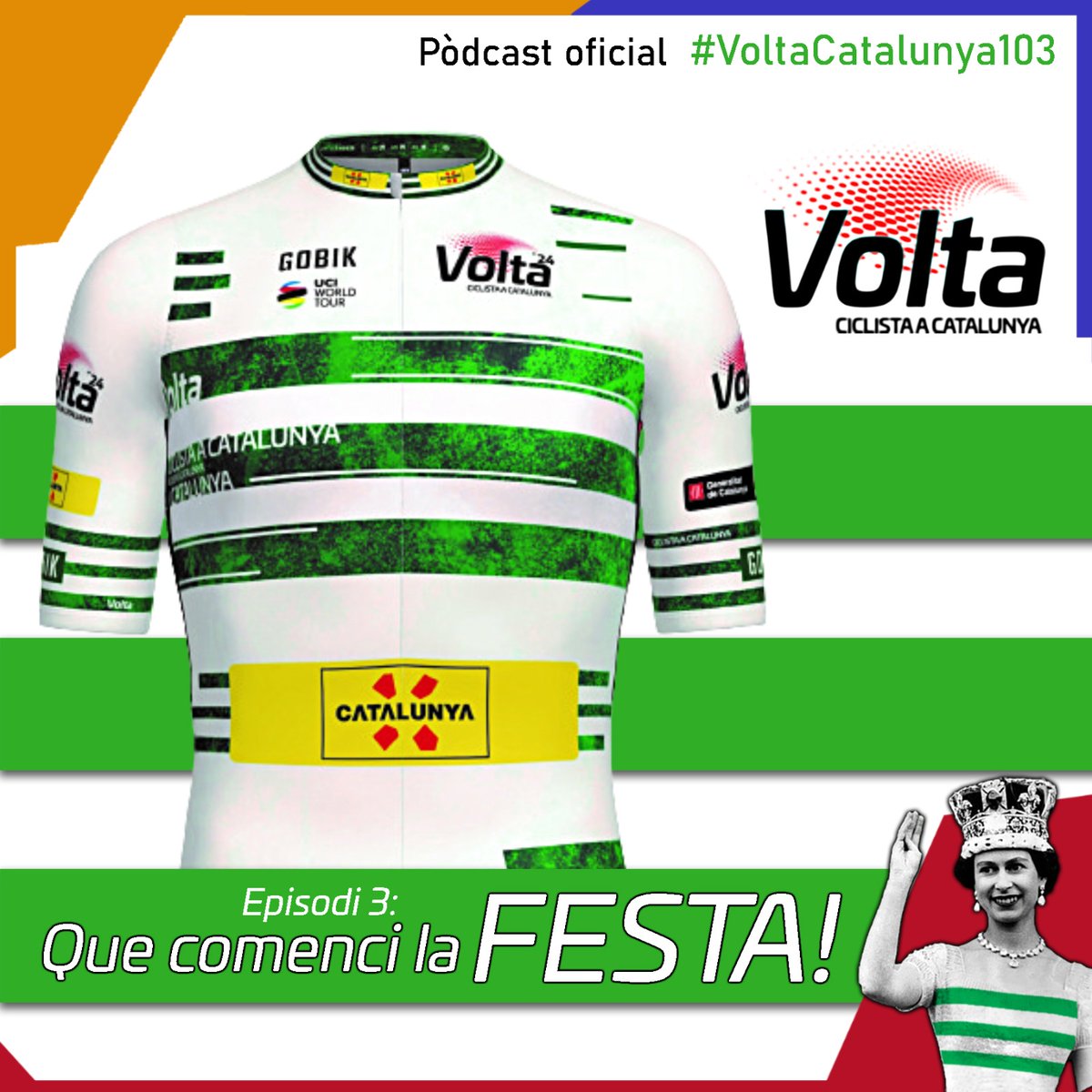 VoltaCatalunya's tweet photo. 🥳𝗤𝘂𝗲 𝗰𝗼𝗺𝗲𝗻𝗰𝗶 𝗹𝗮 𝗳𝗲𝘀𝘁𝗮! 🚴‍♂️

Ja tenim el compte enrere en marxa per la #VoltaCatalunya103 ‼️

📻Coneix tots els detalls imprescindibles previs a la nostra gran setmana amb el nostre podcast oficial @LEtapaReina.

👇👇
https://t.co/JIjQzku3DP https://t.co/Ia46f4CNz7