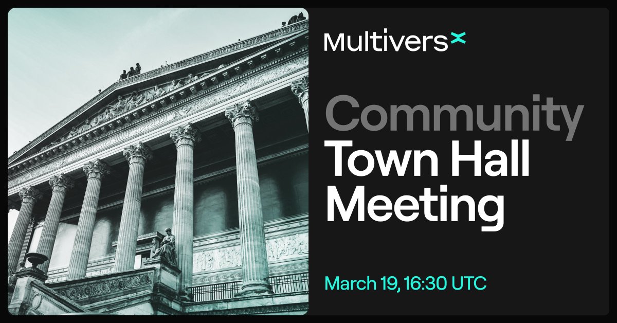 360° overview on the network, what the #MultiversX ecosystem has achieved lately and where it is heading at LightSpeed. Join the Town Hall with Beniamin and the entire community. 🏛️ March 19 (Tuesday) at 16:30 UTC