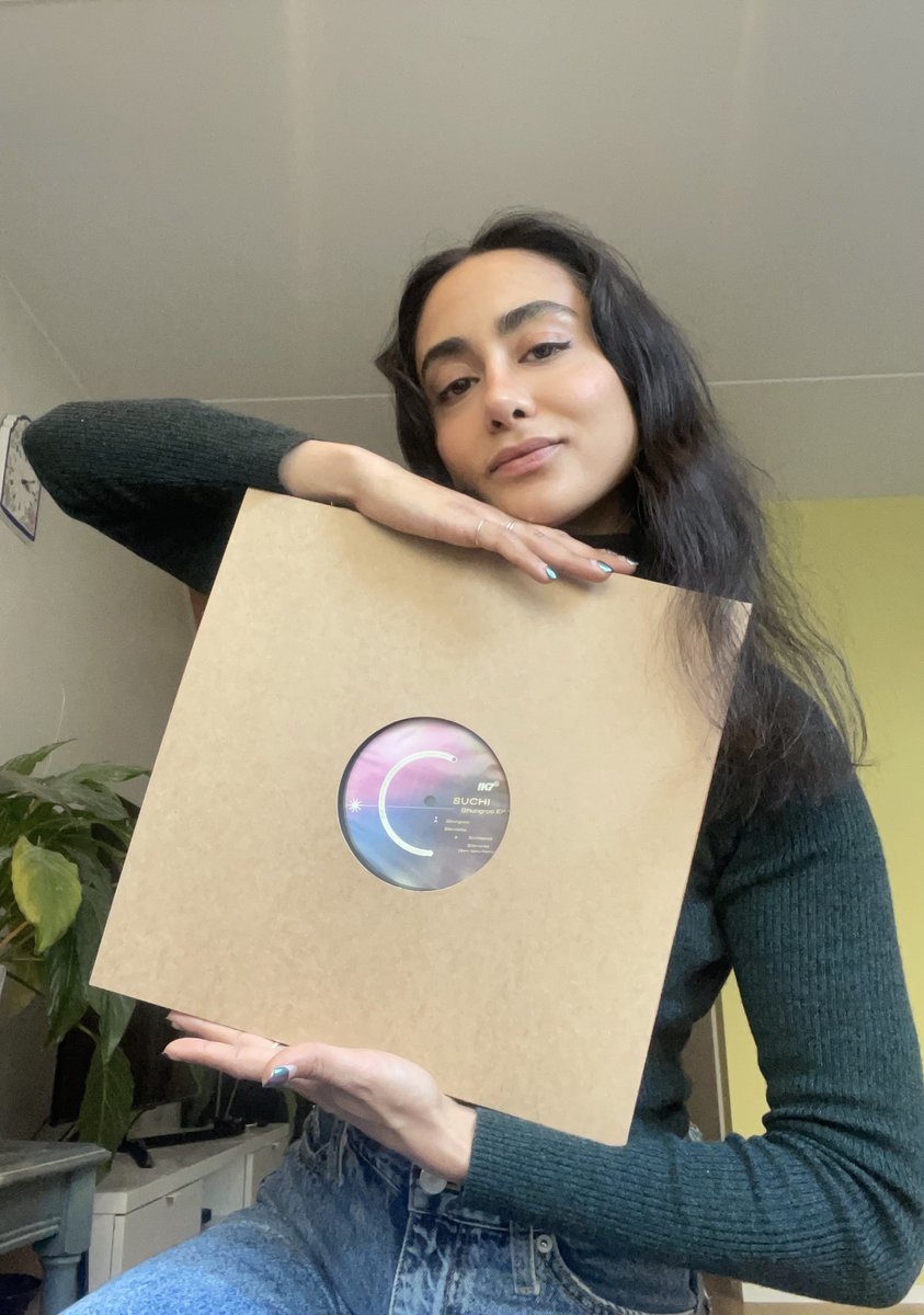 K7records's tweet photo. Ghungroo EP by @suchiahuja is out today showing SUCHI's playfulness  combining polyrhythmic drums &amp; ravey rhythms with evocative pads &amp; melodic synth riffs, and includes a dusty rework by Sam Goku on B2.

Available now on 100% recycled vinyl and digitally: https://t.co/9PvfyxNupG https://t.co/Tm4r2HPLhh