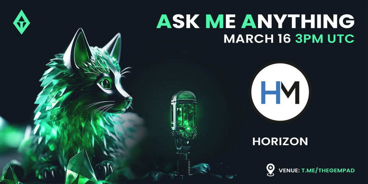gempad_app's tweet photo. 💎 HORIZON AMA ANNOUNCEMENT 💎

After a successful presale, filling 400 BNB by our Alpha Club members, it's finally time to have the @Horizonchain team over for an AMA! 🐺

The AMA is taking place tomorrow at 3pm UTC! 🕗

✅ Alpha Presale link: https://t.co/tdgUeOJUqK

🎙 Venue: https://t.co/V5vFWYXubo

#Presale #DeFi #Web3 #Blockchain #BSC #BNB
