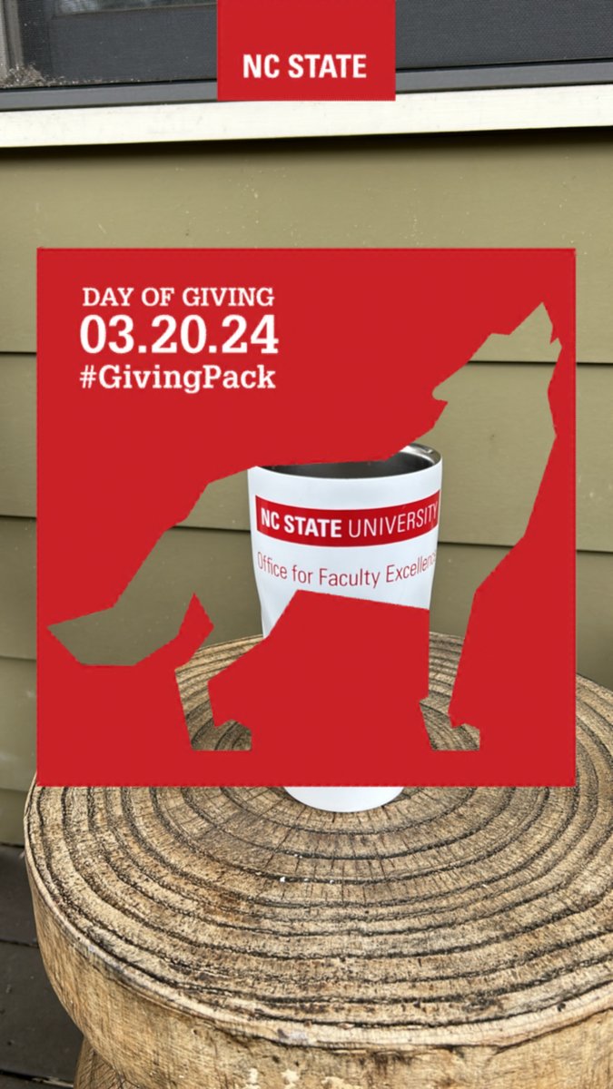 I hope you will join me in supporting the Office for Faculty Excellence at NC State on Day of Giving
