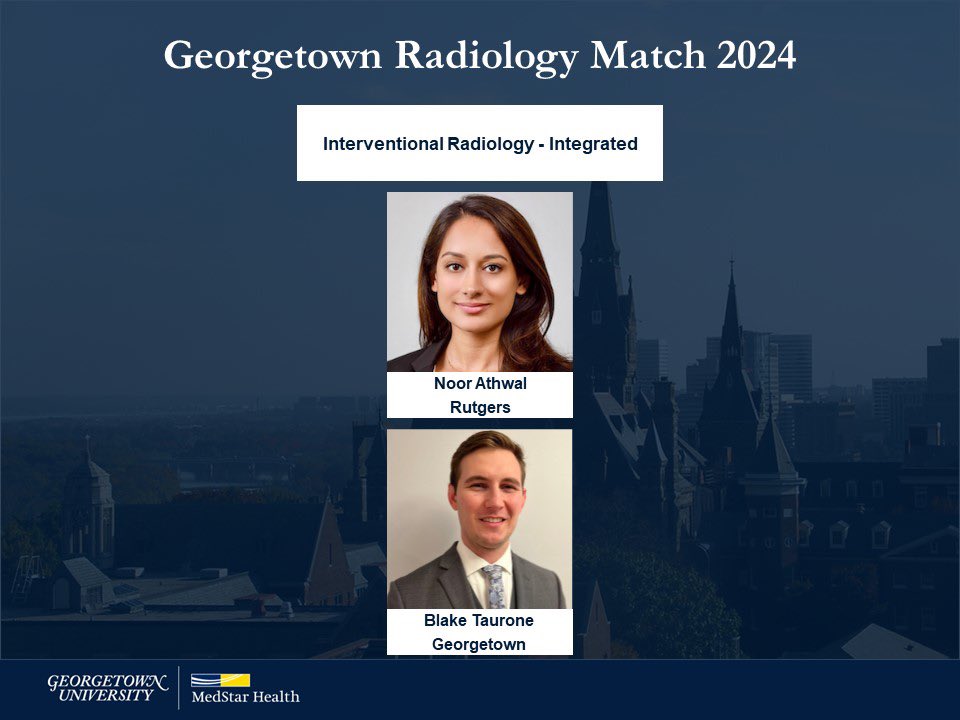 Congratulations to our newest integrated IR matches! We can’t wait for you to join us in DC this summer!! #Match2024 #TwittIR #FutureRadRes