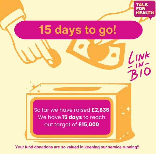 Only 15 days to go! Please consider donating to our Crowdfunder to save our service! Link in bio!