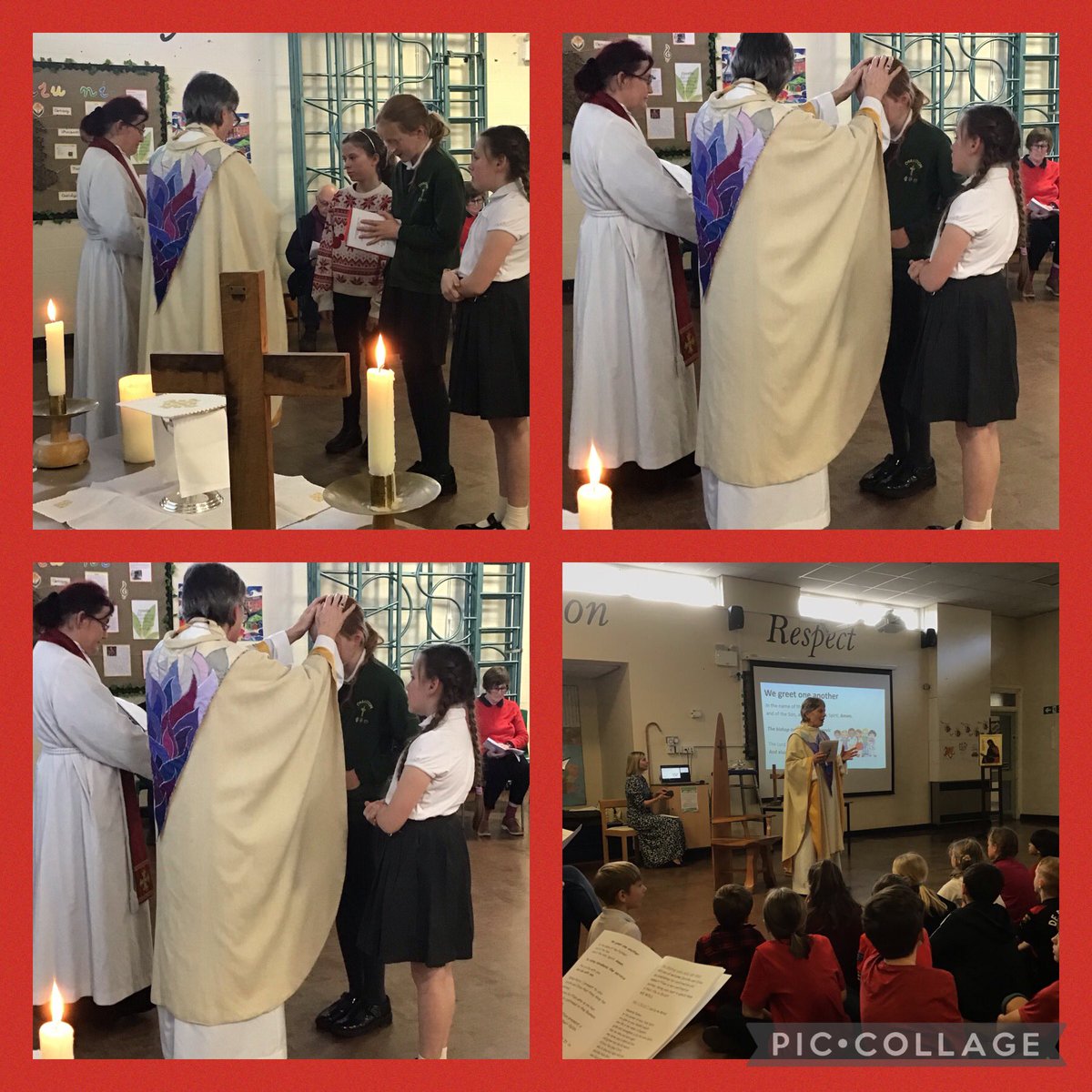 Our first confirmation of Year 6 pupils. What a wonderful service to celebrate an affirmation of faith ✝️🙏Diolch Bishop Cherry. @MonFaithFamily @ChurchinWales