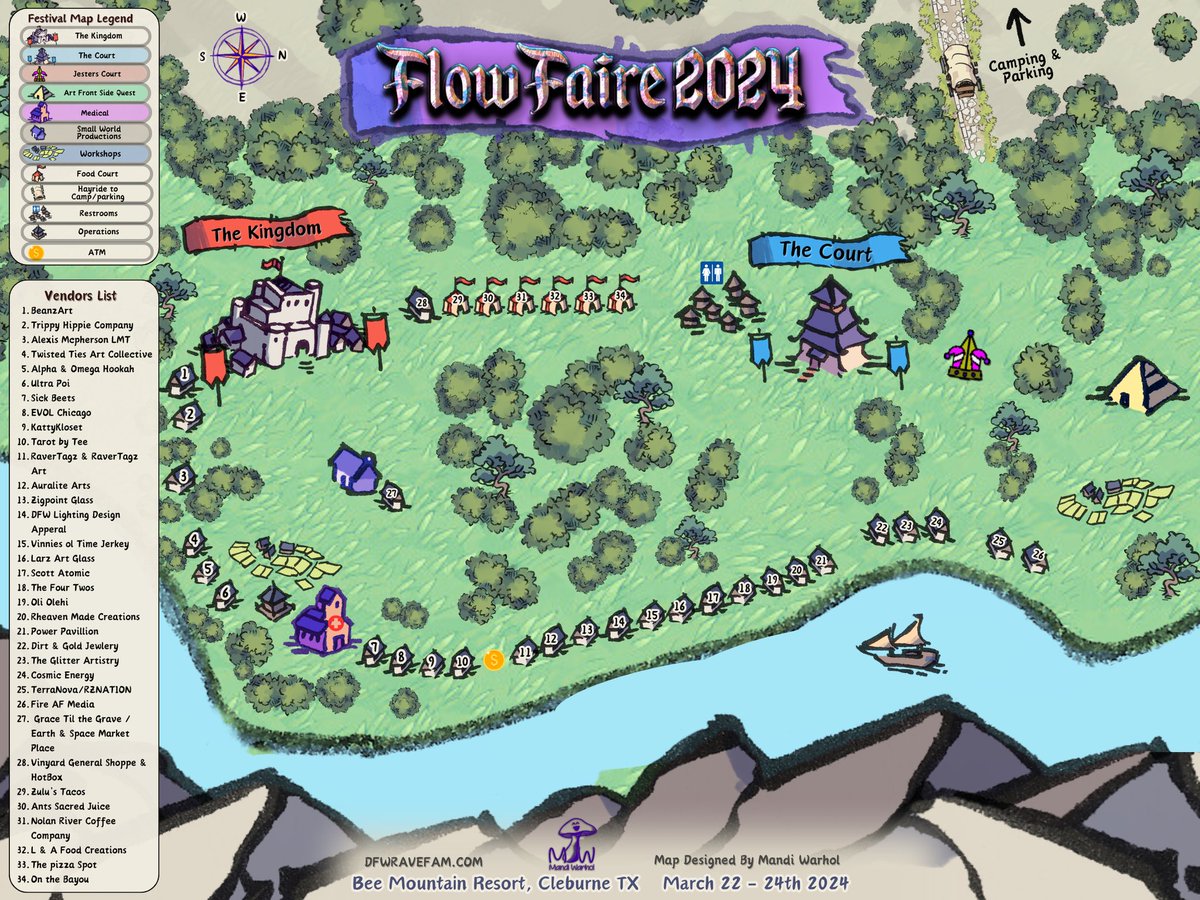 Our Flow Faire 2024 maps are here!! Don't forget to save these!!