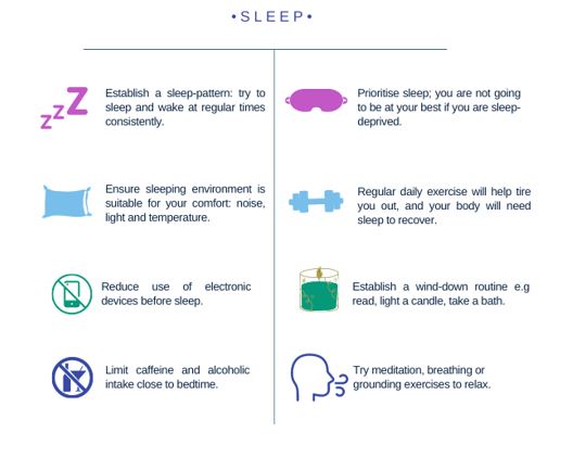 World Sleep Day – 15th March: Having a regular sleep schedule can positively affect key areas in your life including your mental and physical health as well as performance.