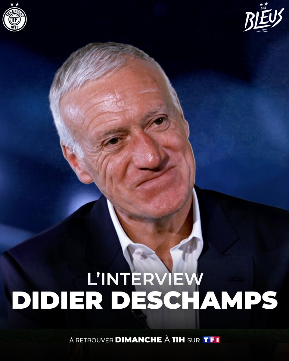 Ce dimanche, Didier Deschamps fait son retour dans Téléfoot ! Dans un entretien avec @SaberDesfa, le sélectionneur fait le point sur la rentrée des Bleus : les objectifs du stage, la situation de Clauss, Zaïre-Emery reconduit, le cas N'Golo Kanté, l’enchaînement Euro-JO, et son…