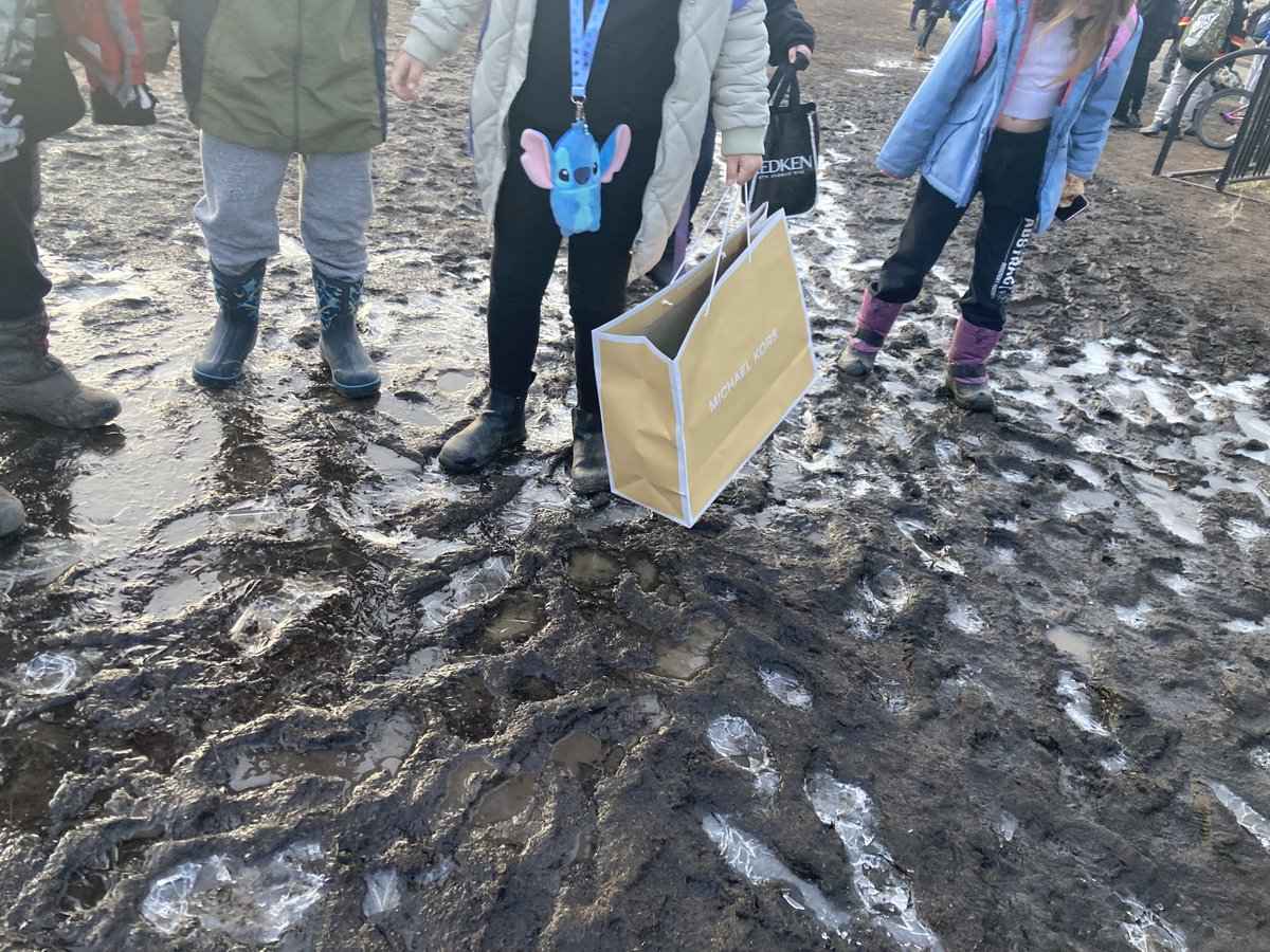It was a great morning to crack some ice on the way to school!