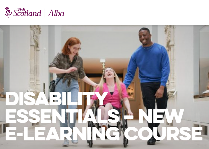 Working with @AccessAbleUK, @VisitScotland are providing businesses with free access to the online #DisabilityEssentials e-learning course. Aimed at front of house staff, this course provides with staff confidence in their engagement with disabled people➡️ ow.ly/EicS50QUx2A