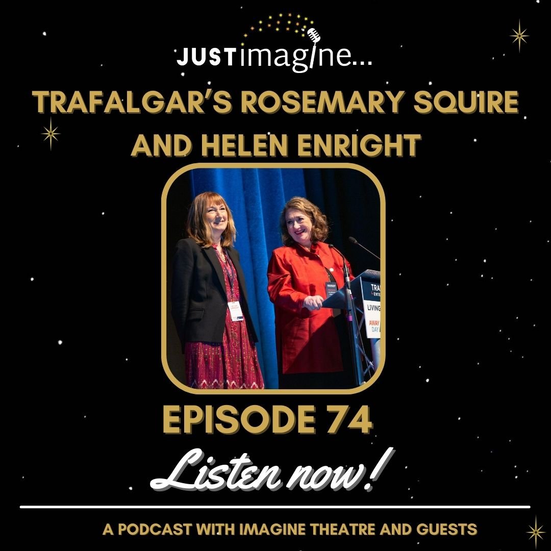 Episode 74 of @Imagine_Theatre's podcast series Just Imagine features special guests – Trafalgar’s very own Rosemary Squire and Helen Enright – joining Martin for a chat! Listen here! eu1.hubs.ly/H087c9h0 #podcast #theatre #pantomine #careers #entertainment