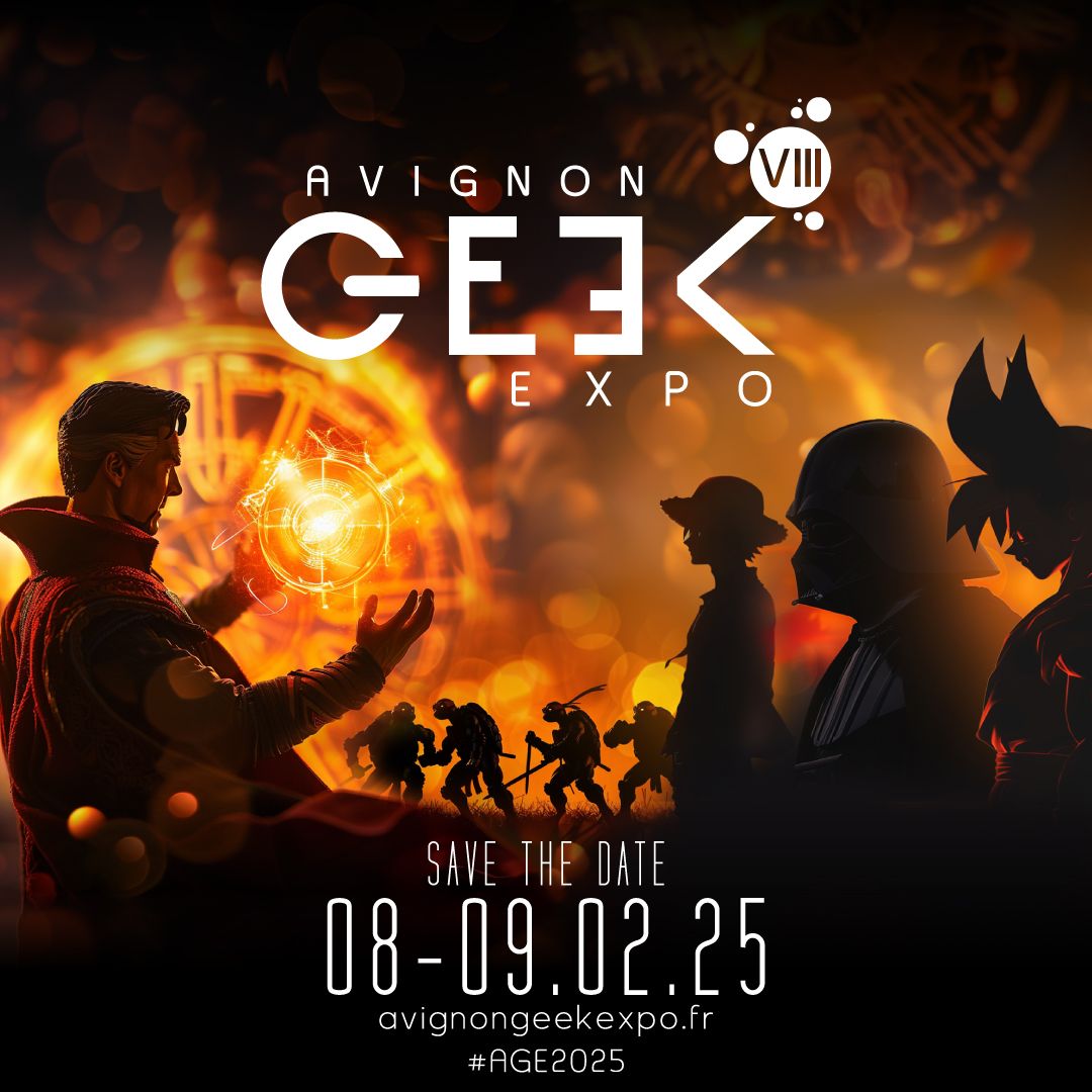 Les dates de la future 8eme édition d'Avignon Geek Expo sont là ! On vous donne rendez-vous les 8 et 9 février 2025 pour un weekend encore plus fou. Nous avons déjà hâte d'y être, et vous ? 

#comingsoon #avignongeekexpo #parcexpoavignon #avignongeekexpo8 #AGE2025