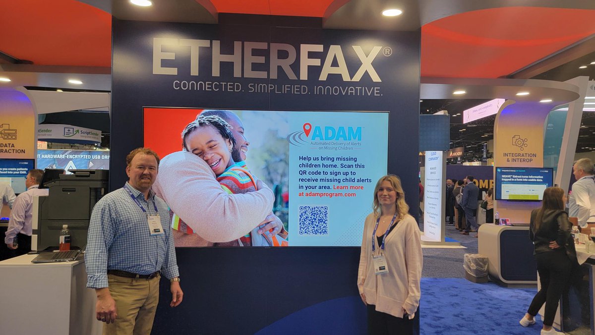 Thank you to everyone who visited our partners, @Ingeniumsw and @etherFAX, at #HIMSS24 to learn about the #ADAMProgram. Find out how you can help bring missing children home, please visit: splr.io/6011ccqcP.