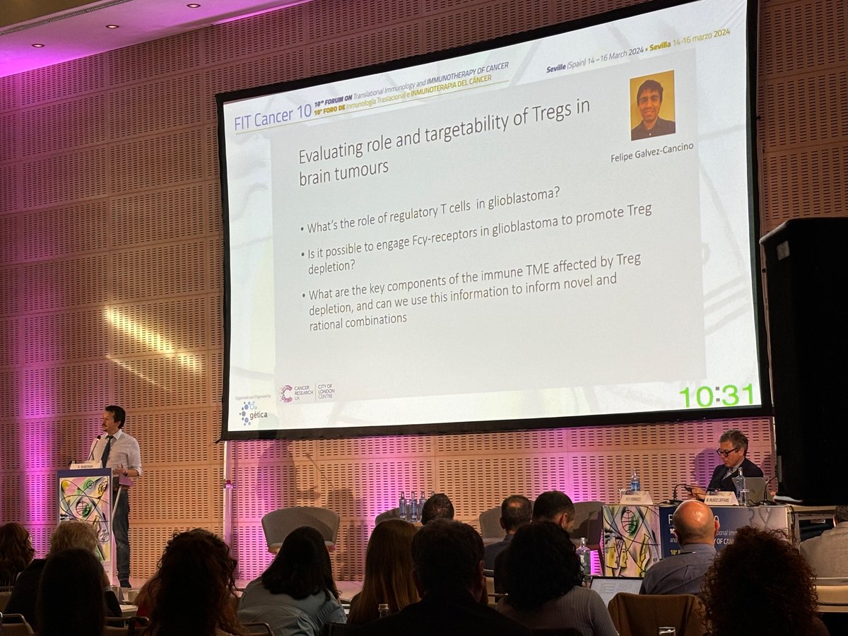 InfoGetica's tweet photo. The role of Tregs in #cancer #immunotherapy has been dissected by Dr. Quezada (@uclcancer) and discussed by @PFF1964 and @MariaCaffarel at #FITCancer10 https://t.co/3L4VOqVJuV