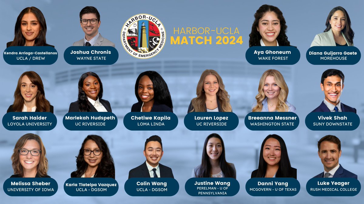The next generation of Harbor Residents are here and we are all SO excited to see you joining the family! What an amazing #match2024. Don't mind us while we continue to celebrate every one of you all day!

#HarborUCLA #WhyHarborEM #ASafeHarbor #EMBound